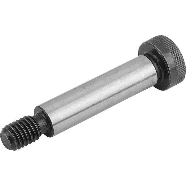Shoulder Screw, M16 Thr Sz, 22 mm Thr Lg, 120 mm Shoulder Lg, Steel